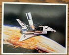 Lot Of 4 Vintage 1975 1977 Nasa Space Shuttle Artist Concept Lithograph Prints