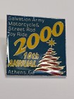 Salvation Army Motorcycle   Street Rod Toy Ride Pin 10th Annual Athens Ga 2000