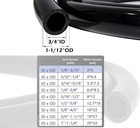 9 84 Feet Black Pvc Vinyl Tubing  3 4 Id X 1-1 12 Od  Aquarium Air Line Hose