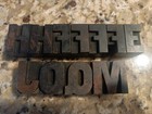 Vintage Letterpress Wood Type Letter Lot Of 11