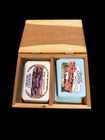 Grand Canyon National Park Souvenir Wooden Card Box   2 Full Decks Vintage