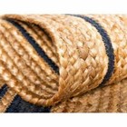Rug Jute Oval Natural Farmhouse Jute Runner Rustic Look Braided Modern Carpet