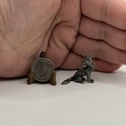 Vintage Miniature Pewter Metal Wolf Coyote Tiny Keepsake Charm Trinket Figure