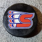 Spokane Chiefs Whl Vintage Hockey Puck - Vintage Official Vegum Made In Slovakia
