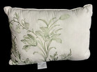 Laura  Ashley Home Natalie Designer Embroidered Floral Pillow Sage Green 18x12