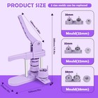 3 In 1 Diy Button Maker Machine 25 32 58mm Badge Press Kit With 300pcs Parts