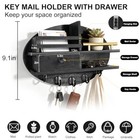 Kithelp Key Holder Wall Mount  Key And Mail Organizer For Wall With Storage D   