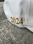 Ultra Rare Make America Great Again Maga 2024 White And Gold Trump Campaign Hat