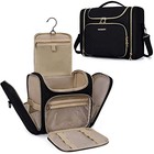 Toiletry Bag  Travel Toiletry Bag For Women  Water-resistant Cosmetic Black