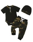 Newborn Baby Boy Clothes Outfits Infant Boy Letter Print Romper Pants