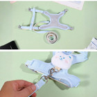Cute Cat Harness And Leash Escape Proof Adjustable Mesh Vest For Puppy Walking