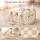 Corduroy Baby Diaper Caddy Organizer With Handles  Nursery Storage Basket