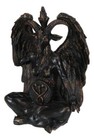 Paranormal Occult Sabbatic Goat Idol Baphomet Sitting Meditation Figurine