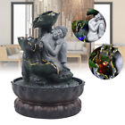 Tabletop Water Fountain Zen Meditation Indoor Waterfall Feature With Led Light