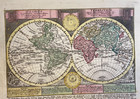 World Map 1785 Johann Michael Probst Nice Antique Map 18th Century