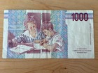 Italy Banca D italia 1 000  Lire Banknote 1990 Free Shipping 