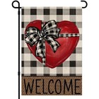 Valentine Welcome Garden Flag 12  18 Valentines Day Double Sided Garden Flag 