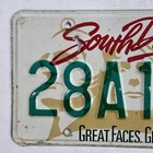 1997 South Dakota License Plate      Vintage Mt  Rushmore Graphic Sd Tag 28a1740