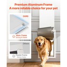 Uimoso Extra-large Pet Door With Dual Magnetic Flaps And Durable Metal Frame