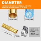 3 8 Hose Barb Fitting 3 Pack Brass Straight Connector Air Water Fuel Oil Garden