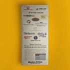 Western Airlines Ticket Jacket W  Baggage Claim Tag Great Condition 