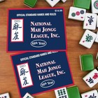 4 Pcs 2025 Nmjl Mahjong Mah Jong Card Official Revision - Large Size-blue