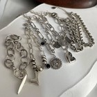 Solid 925 Sterling Silver Bracelet For Women   Vintage Handmade Simple Bangle