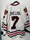 Nike Chris Chelios Chicago Blackhawks Vintage Hockey Jersey Size 48  l 