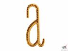 Russian Alphabet Letter Cypher Lower Case 28mm Gold Silver Black Shoulder Boards