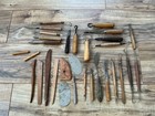 Lot Of 30 Mix Unbranded Ceramic Pottery Sculpting Tools  Wood   Metal  Case