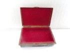 Vintage Japanese Dragon Metal Box Silvertone Zinc Cigarette Trinket Case Asian