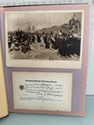 Vintage Scrapbook With Ephemera Advertising Newspaper Clippings And Other Paper