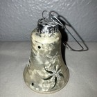 Vintage Glass Bell Xmas Christmas Holiday Ornament Shipped W Care Double Boxed