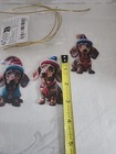 Holiday Dachshund Pendant Christmas Tree Ornaments  Hanging Dog Decorations  New