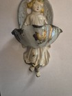 Beautiful Antique Nuns Convent Metal Angel Holy Water Font