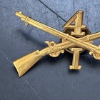 1898 Spanish American War  Us Army 4th Infantry Division Pin   San Juan Hill