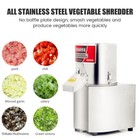 Commercial Electric Food Processor Stainless Steel Vegetable Chopper Cutter 110v