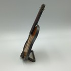 Vintage Miniature Stained Glass Guitar Figurine