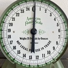Vintage  american Family Scale  Moss Green Up To 25 Lb