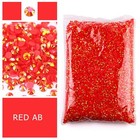 10 000pcs 3mm Ss10 Jelly Ab Crystal Flatback Resin Round Rhinestones Glue On Gem
