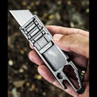 Multifunctional Titanium Art Craft Utility Knife Sliding Blade Pocket Cutter Edc
