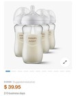 Philips Avent Glass Baby Bottles 8oz 240ml Pack Of 4 1m 