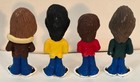The Beatles 2 1 2  Tall Lead Metal Colorful Figures Caricature Like Nice