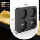 Mmasters 4-round Premium Graphite Ingot Mold For Metal Casting - High-purity Mat