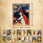 Vintage Halloween Banner Halloween Decorations Victorian Style Pumpkin Banner