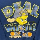 Vintage Tweety Bird Deal Wit It  Crewneck Sweatshirt Youth Large Navy Blue 90s