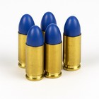 9mm Weighted Dummy Rds   9mm Brass Snap Caps  set Of 20  Real 115gn Weight