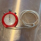 Vintage Heuer Trackmaster 8042 Swiss Mechanical Stopwatch Red Working