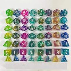 7-piece Acrylic Polyhedral Dice Set For Dnd   Tabletop Rpg     D4 D6 D8 D10 D10 D1