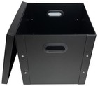 Checkoutstore Black 12  Lp Vinyl Record 33 Rpm Storage Box